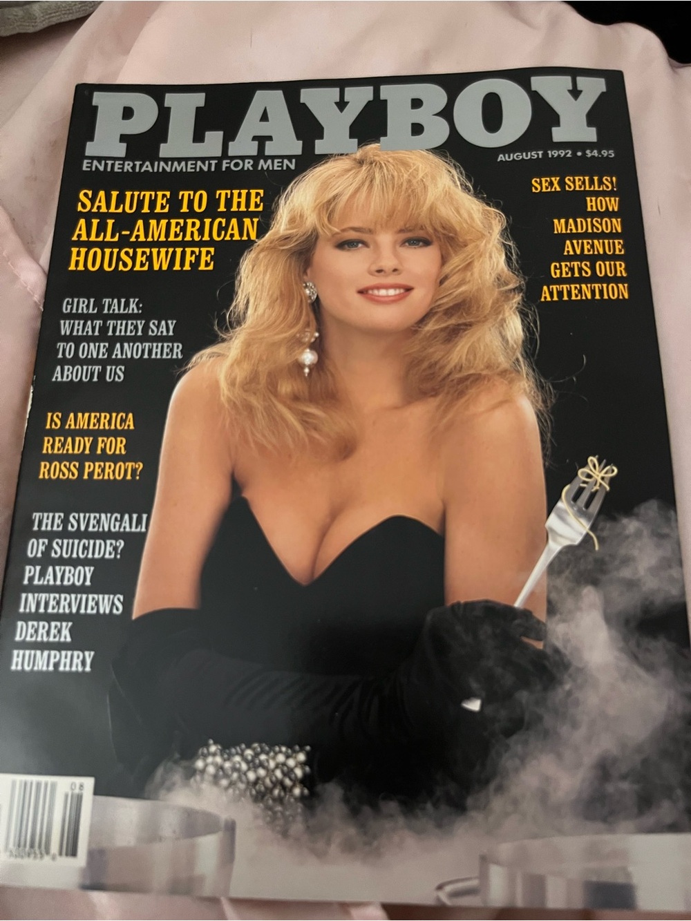 Vintage August 1992 Issue Of Playboy Magazine. Cover Features Margie Murphy